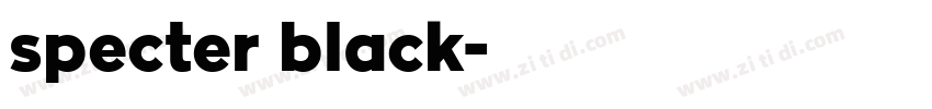specter black字体转换